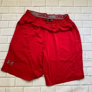 Under Armour Men's Loose Shorts Red Size XL